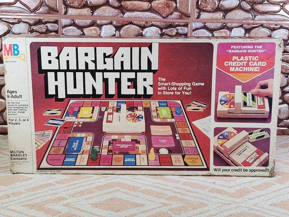 Vintage 1981 BARGAIN HUNTER Board Game MILTON BRADLEY Complete